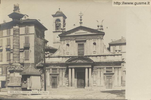 Colonna e chiesa di S.Babila - click to next image