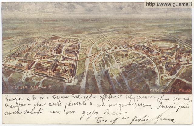 Milano - Esposizione di Milano 1906 - Veduta generale - click to next image