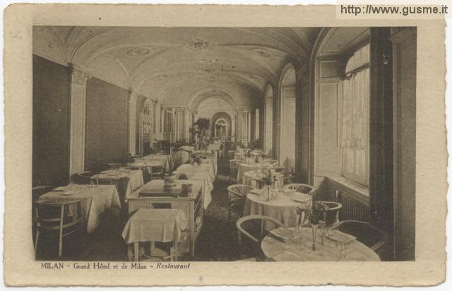 Milan - Grand Hotel et de Milan - Restaurant - click to next image