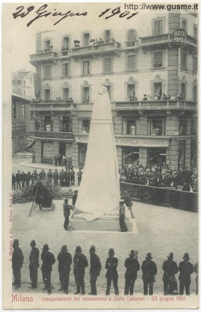 Milano - Inaugurazione del monumento a Carlo Cattaneo - 23 giugno 1901 _b - click to next image