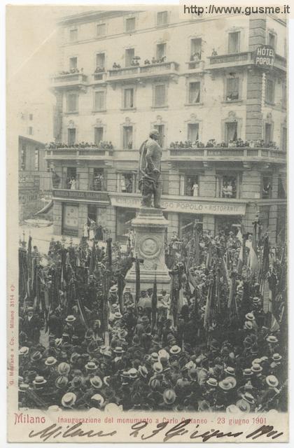 Milano - Inaugurazione del monumento a Carlo Cattaneo - 23 giugno 1901 _e - click to next image