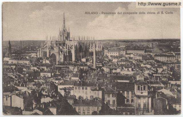 Milano - Panorama dal campanile della chiesa di S.Carlo - click to next image