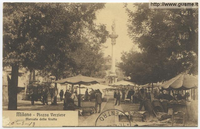 Milano - Piazza Verziere - Mercato della frutta - click to next image