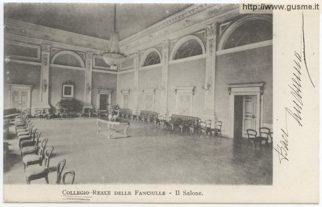 Milano - Collegio Reale delle Fanciulle - Il Salone - click to next image