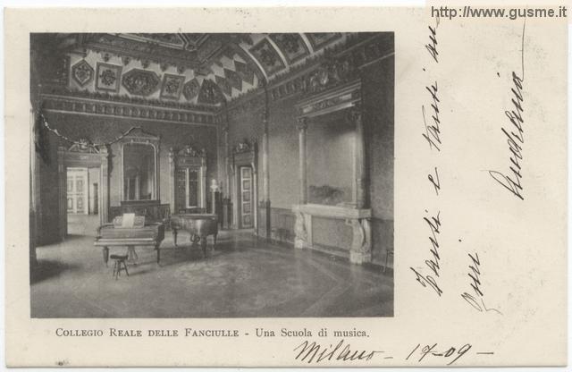 Milano - Collegio Reale delle Fanciulle - Uno Scuola di musica - click to next image