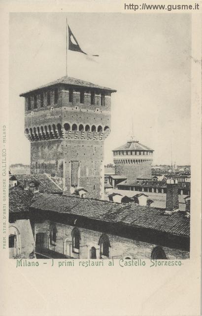 190~d I primi restauri al Castello Sforzesco - click to next image