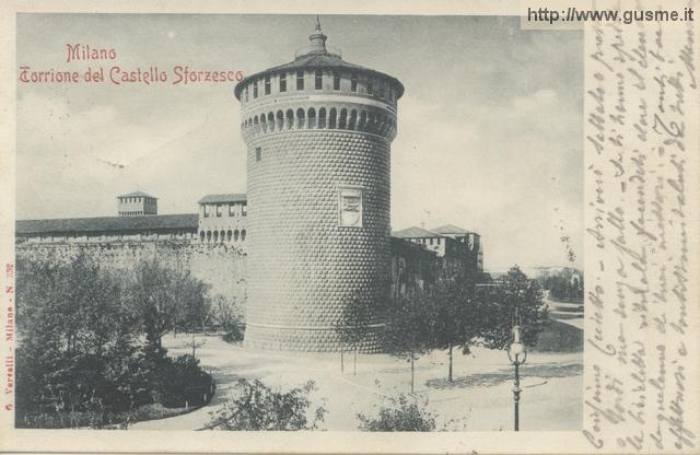 1900s Torrione del Castello Sforzesco - click to next image