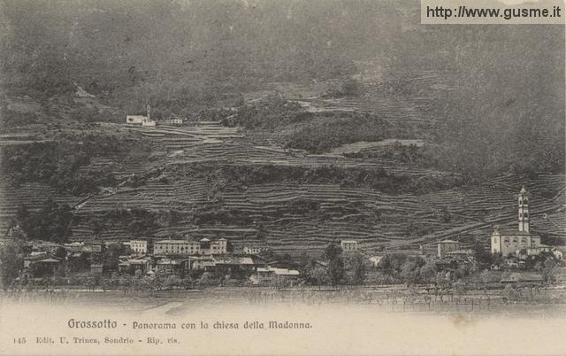 1907-09-17 Grossotto con la chiesa della Madonna_trinc-00145A-AV1grost - click to next image