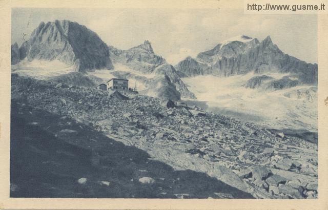 1932-08-08 Rifugio Gianetti con Badile e Cengalo_colom-00001A-BV1mbad - click to next image