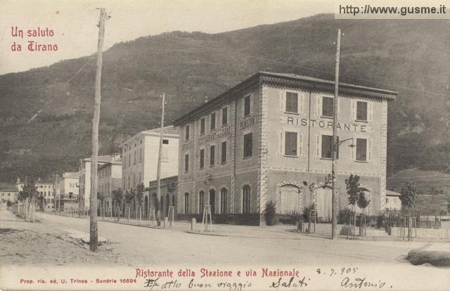 1905-07-05 Rist. della Stazione e via Nazionale_triEd-16694A-TI1Nazi - click to next image