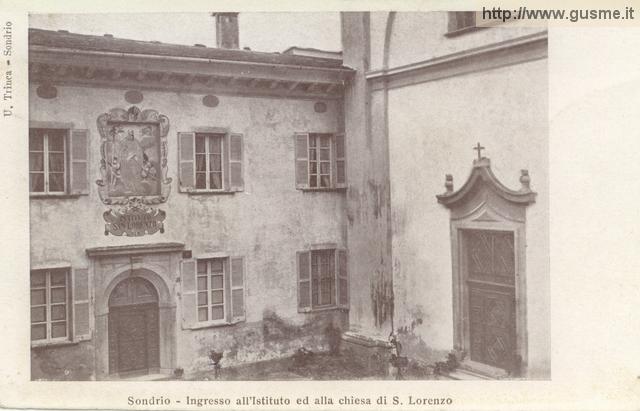 1900-no-vi Ingr. all'Istituto e Chiesa di S. Lorenzo_UTrin-00001A-SO4sloi - click to next image