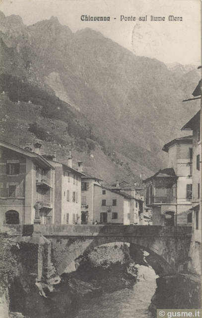 1911-08-18 Chiavenna-Ponte sul fiume Mera_calig-02202A-CH1chia - click to next image