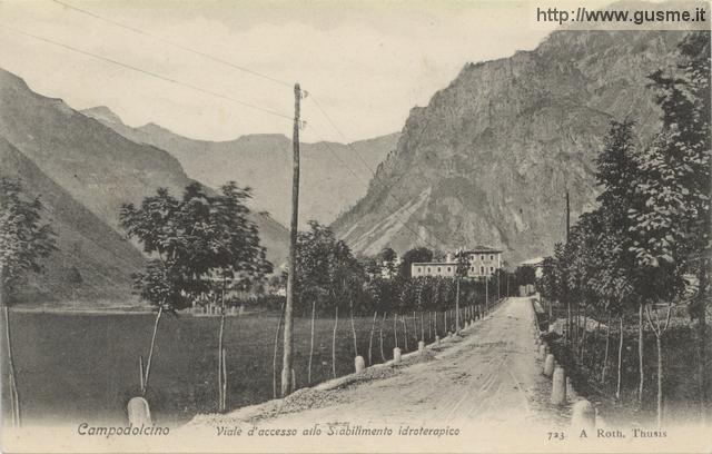 1905-no-vi Campodolcino-Viale d'accesso allo st.Idroterapico_RothT-00723A-CH1camp - click to next image