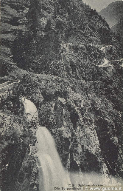 1910-no-vi Die Serpentinen bei Madesimofall_Wehr-07028A-CH2pian - click to next image