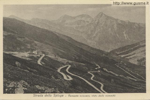 P1933-08-12 Versante svizzero, visto dal passo Spluga_trin@-01042A-CH2mspl - click to next image