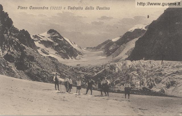 V1934-no-vi-Pizzo Cassandra (3222) e Vedretta della Ventina_nanig-42607A-VM1chie - click to next image