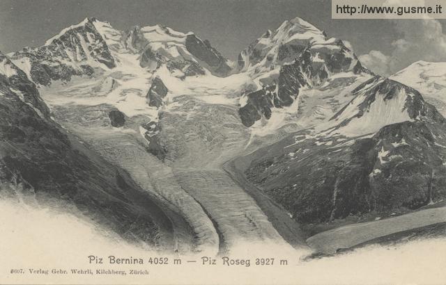 NBE01-1904-Pizzo Bernina e Pizzo Roseg dalla val Roseg_Wehr-06607A-VM4suis - click to next image