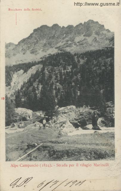 19-Alpe Campascio (1824) . Strada per il rifugio Marinelli_calfe-00019A-VM4lanz - click to next image