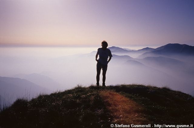  Chiara sulla cima del corno occidentale - click to next image