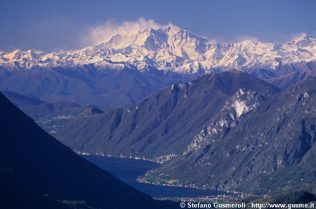  Porlezza, lago di Lugano, monti Boglia e Rosa - click to next image