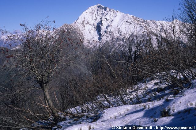  Il Legnone dal monte Croce di Muggio - click to next image