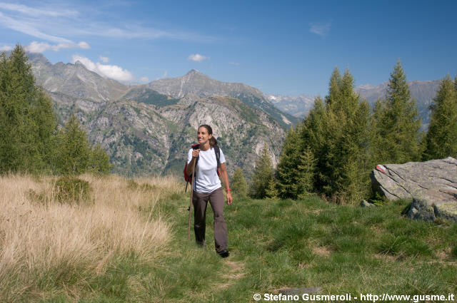  Gloria in arrivo all'Alpe Campo - click to next image