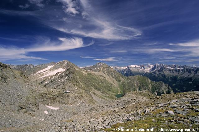  Cima da Lagh, Galleggione e cime della Bregaglia - click to next image